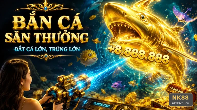 Nhìn rương thưởng bắn cá để canh nhịp guồng slot nổ hũ tại NK88